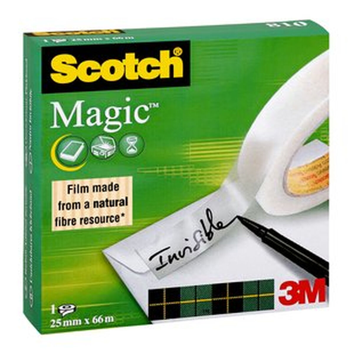 Nastro Adesivo Scotch Magic 810 Trasparente 25 mm x 66 m (9 Unità) - Immagine 2