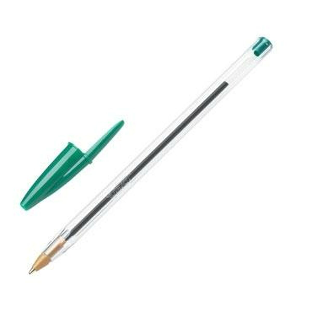 Penna Bic Cristal Originale Verde 0,32 mm (50 Unità) - Immagine 2