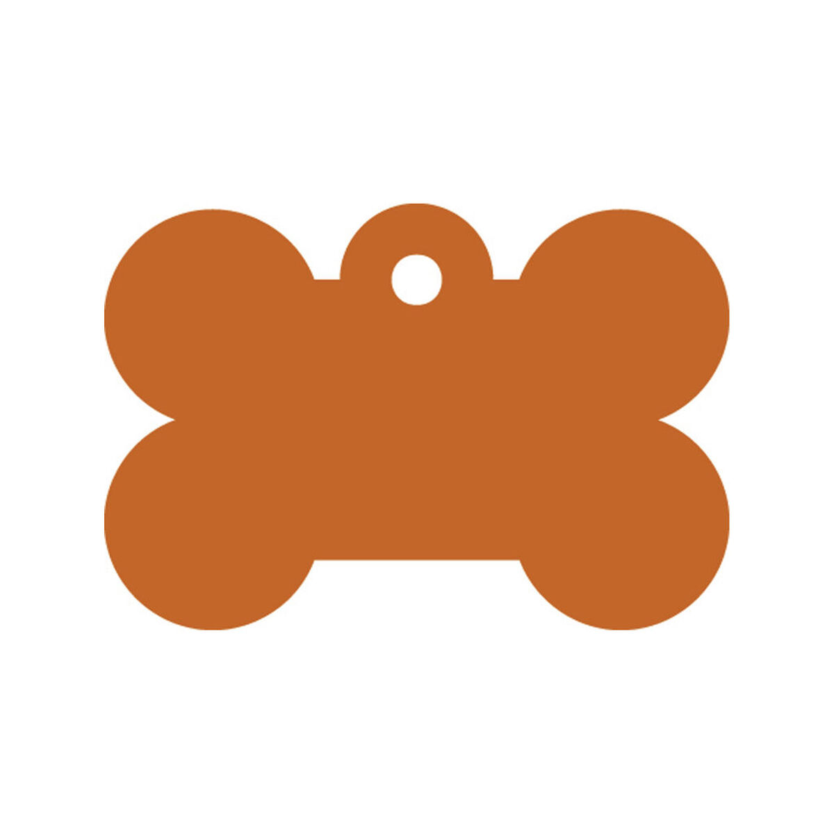 Targhetta per collana Imarc Bone Arancio