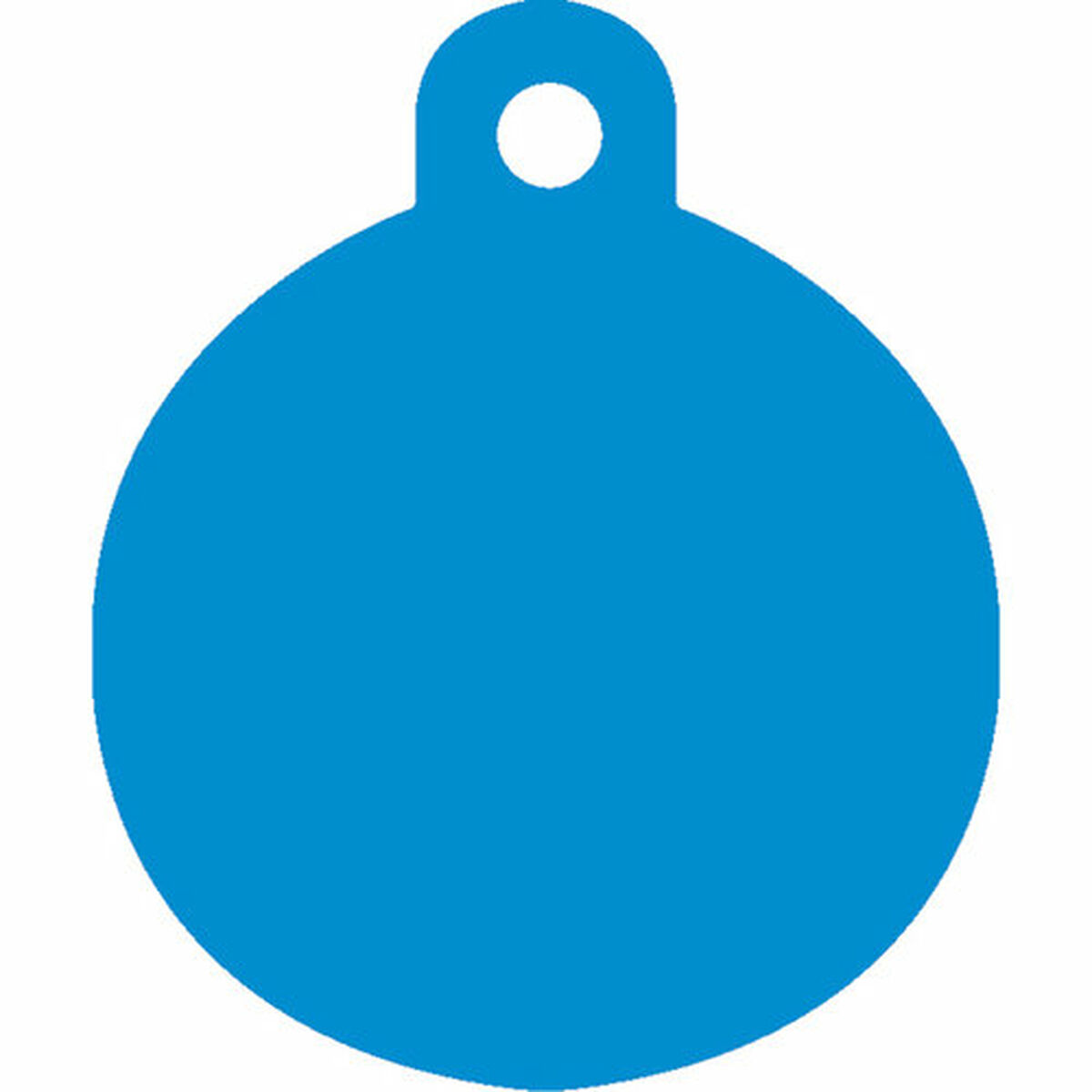 Targhetta per collana Imarc Circle Azzurro - Immagine 2