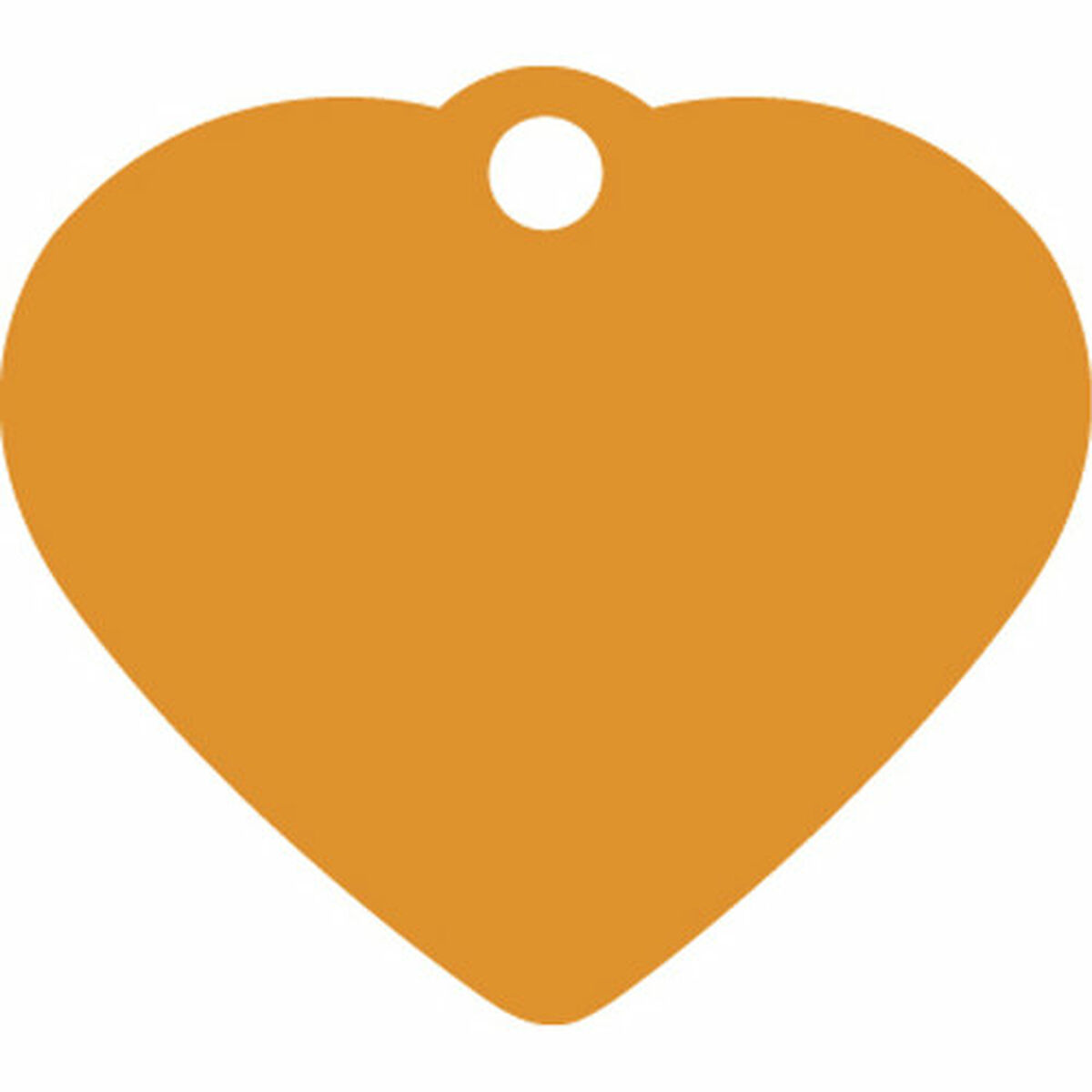 Targhetta per collana Imarc Heart Arancio - Immagine 2