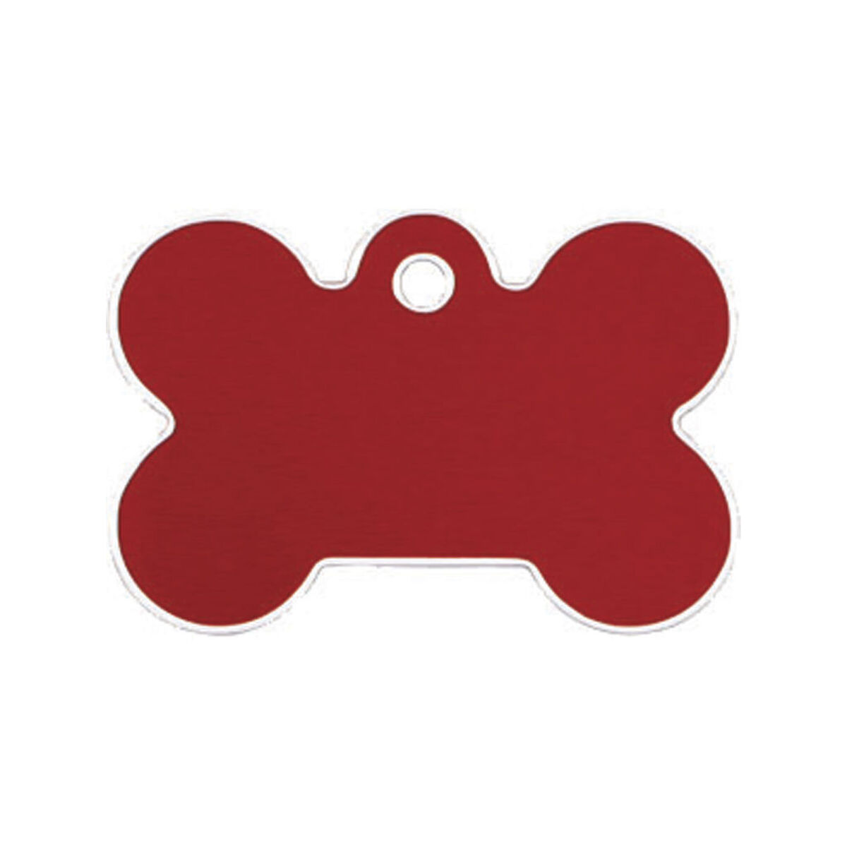 Targhetta per collana Imarc Bone Rosso