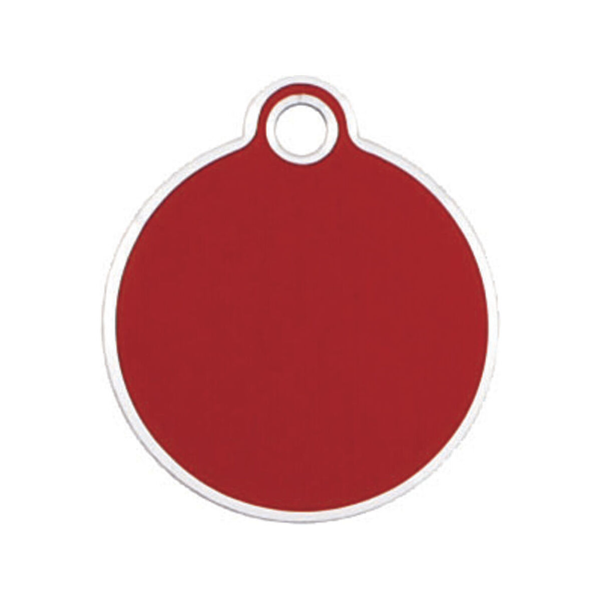 Targhetta per collana Imarc Circle Rosso