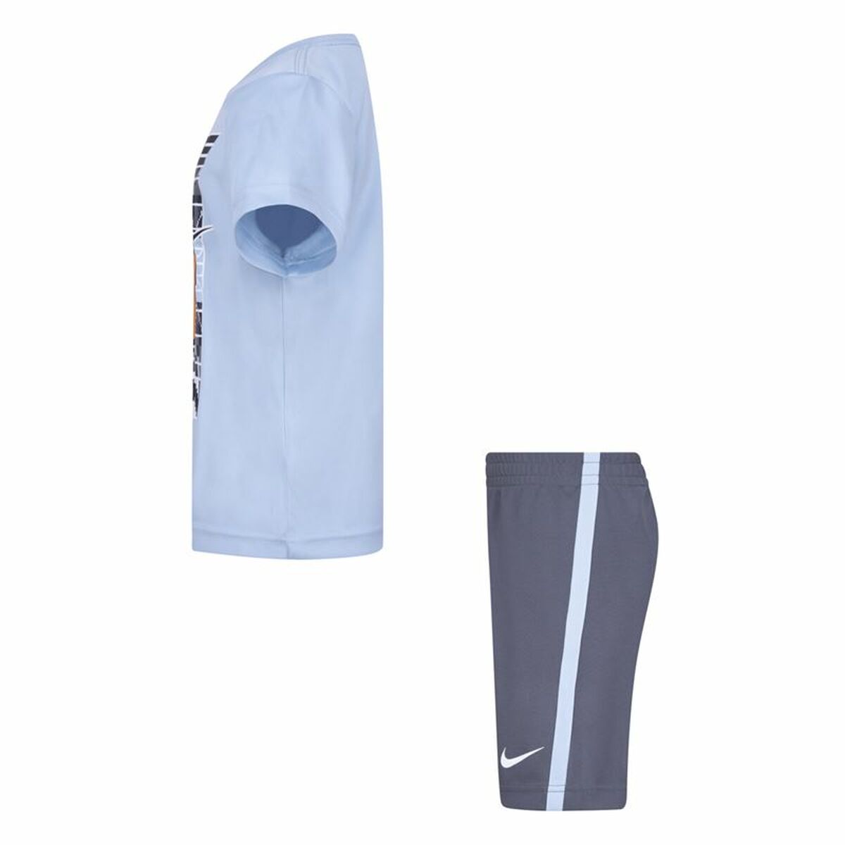 Completo Sportivo per Bambini Nike Df Icon Grigio Multicolore 2 Pezzi - Immagine 3