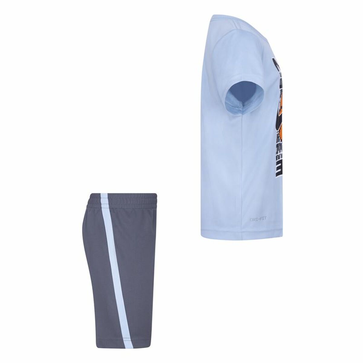 Completo Sportivo per Bambini Nike Df Icon Grigio Multicolore 2 Pezzi - Immagine 4