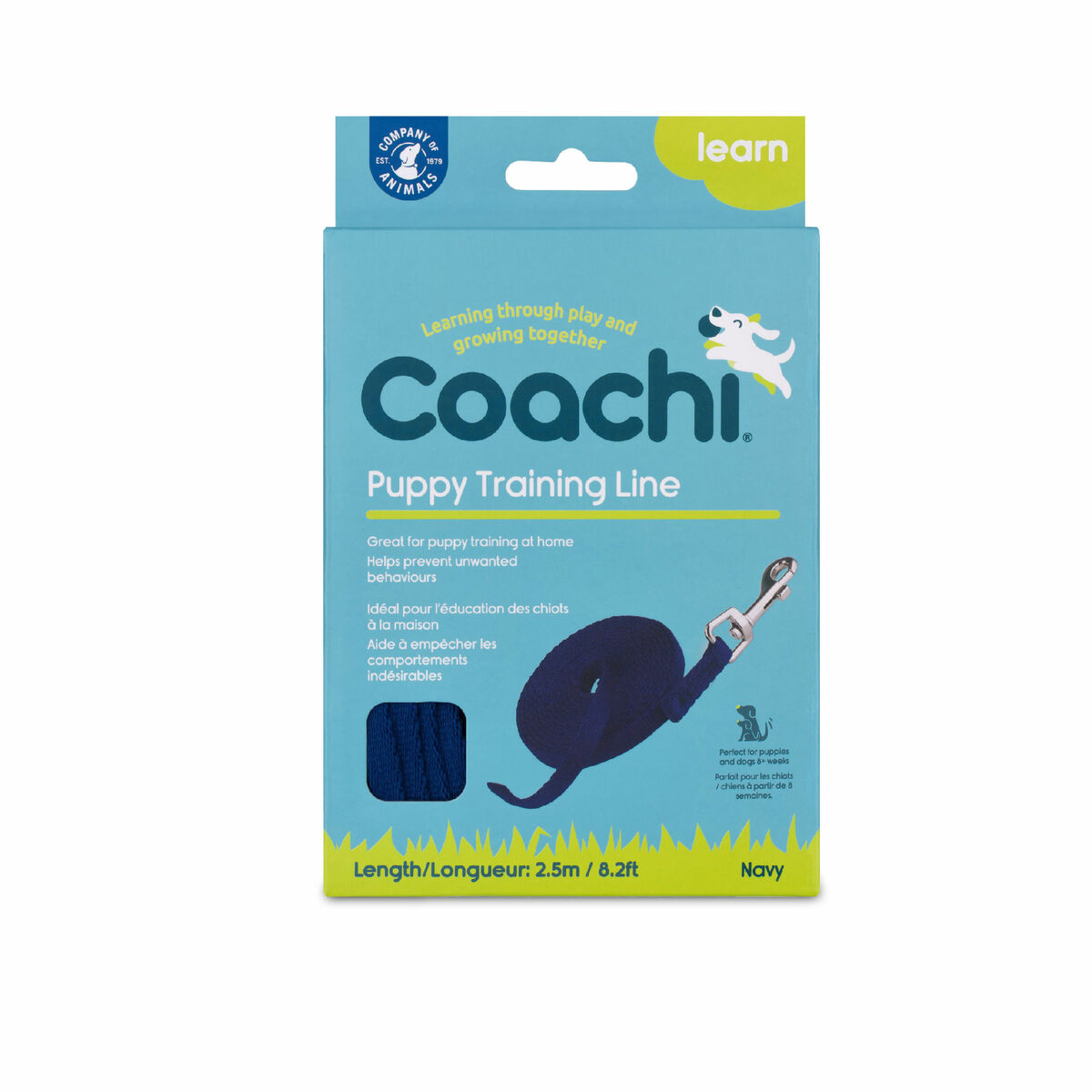 Guinzaglio per Cani Coachi Azzurro 2,5 m Allenamento - Immagine 2