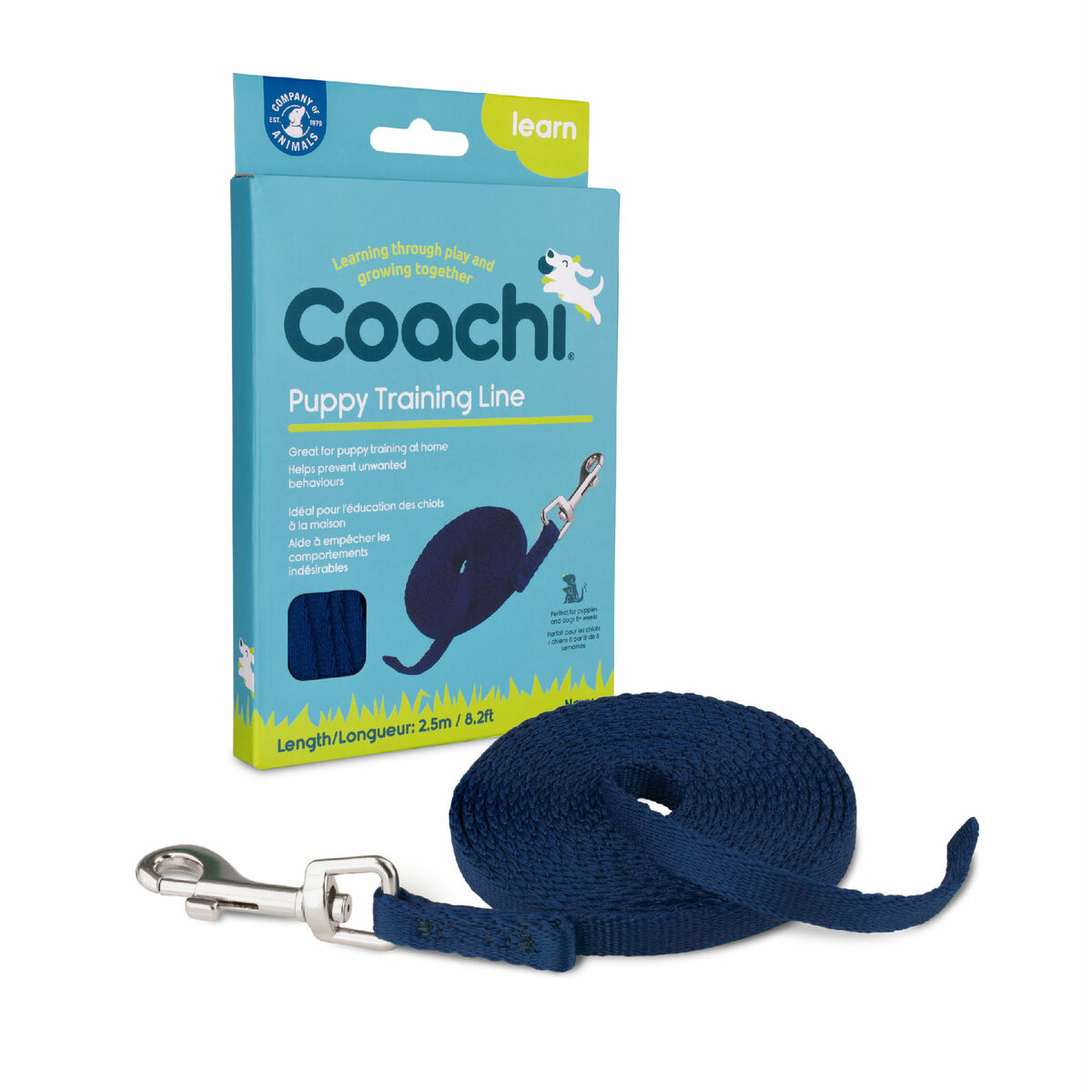 Guinzaglio per Cani Coachi Azzurro 2,5 m Allenamento - Immagine 8