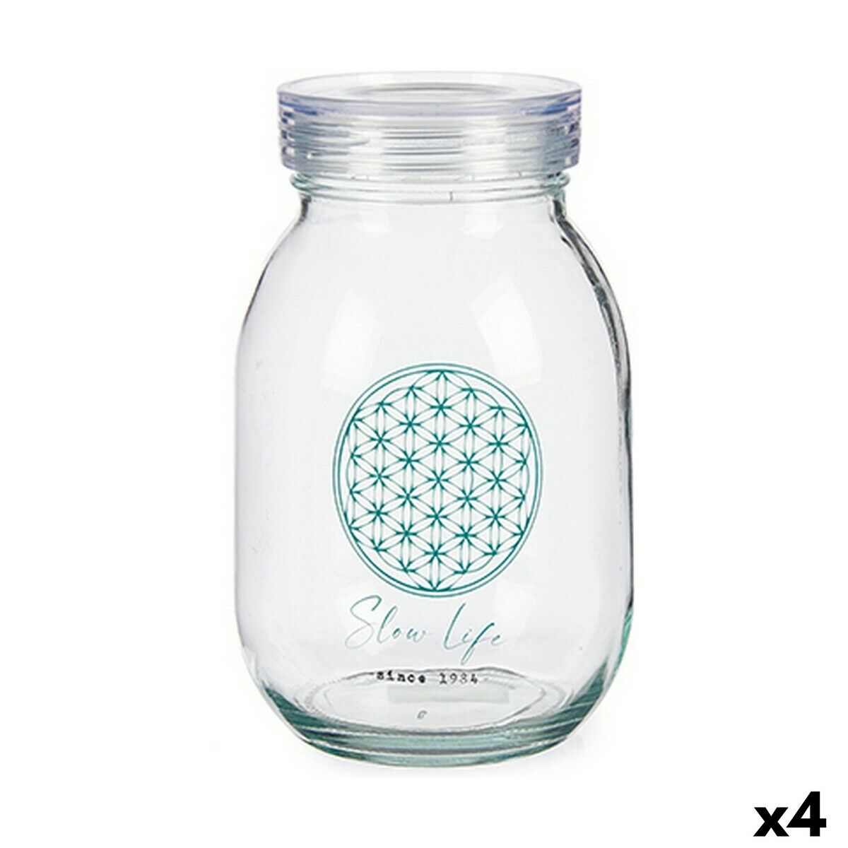 Barattolo Vivalto Slow Life Trasparente 1,8 L (4 Unità) - Immagine 2