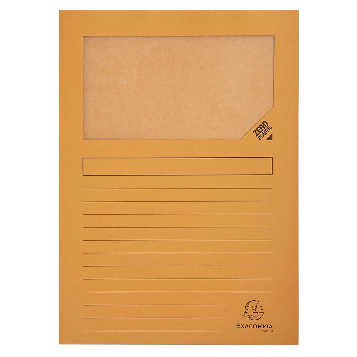 Set di sottocartelle Exacompta Forever Arancio A4 Finestra trasparente 100 Pezzi
