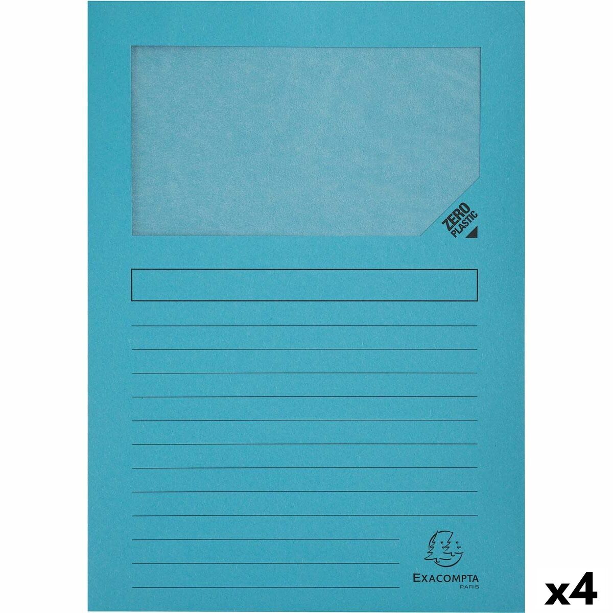 Sottocartella Exacompta Forever Azzurro Chiaro A4 100 Pezzi (4 Unità)