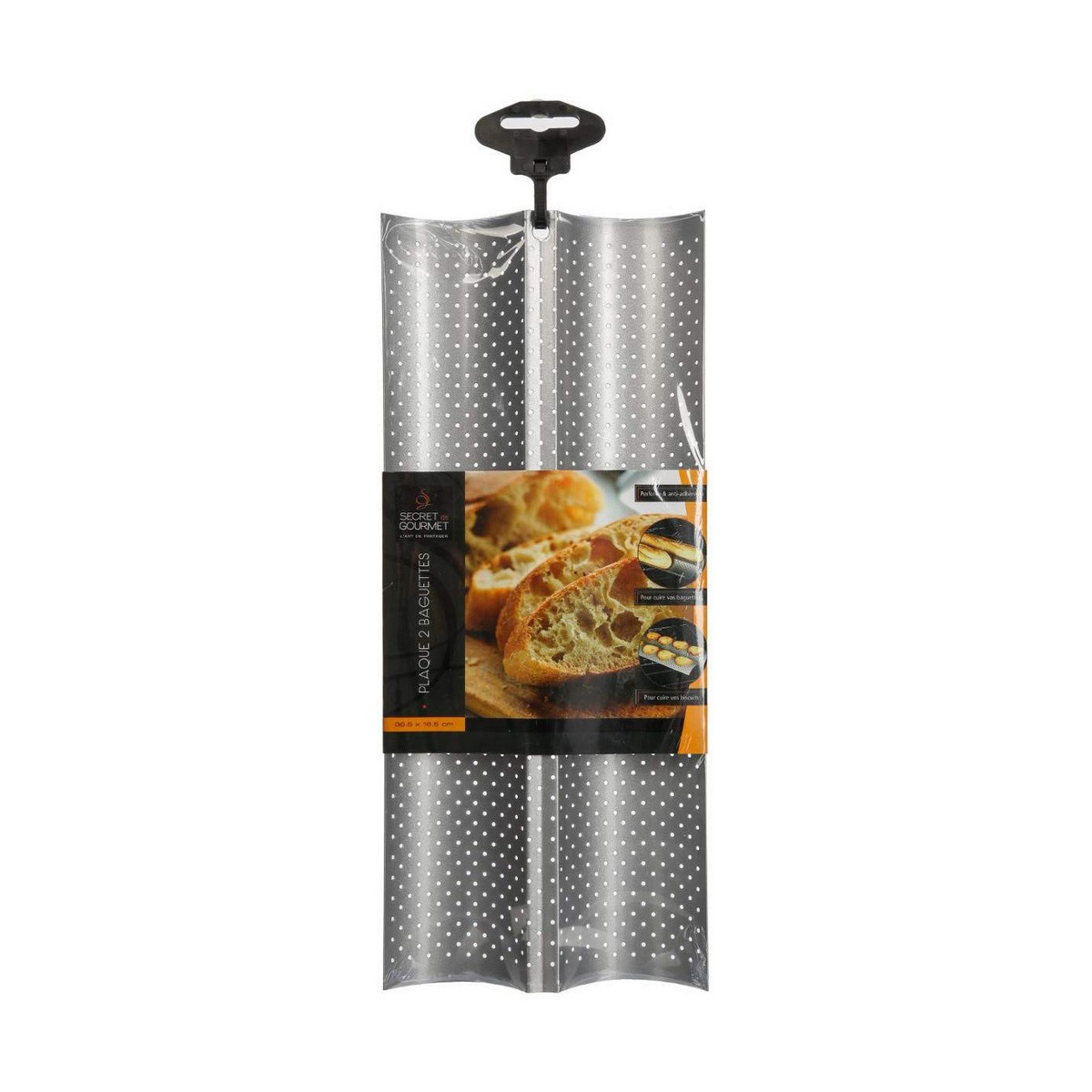 Stampo per Baguette 5five Simply Smart Argentato Alluminio Cromato 38 x 16 cm - Immagine 2