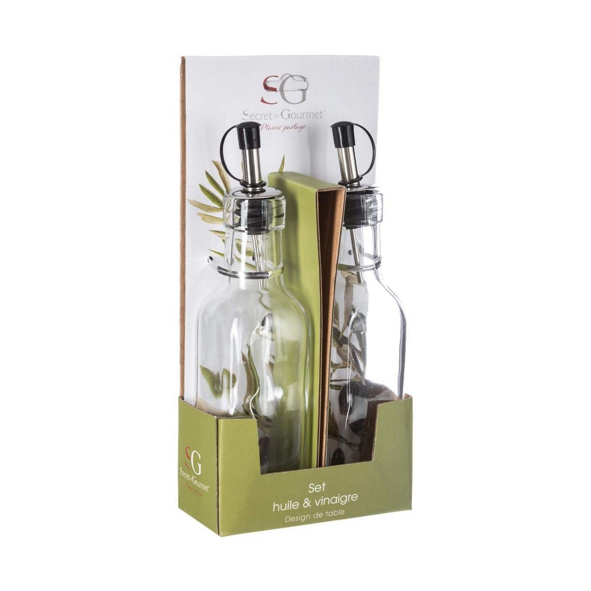 Set per Condire Secret de Gourmet Oliera Acetiera 160 ml - Immagine 2