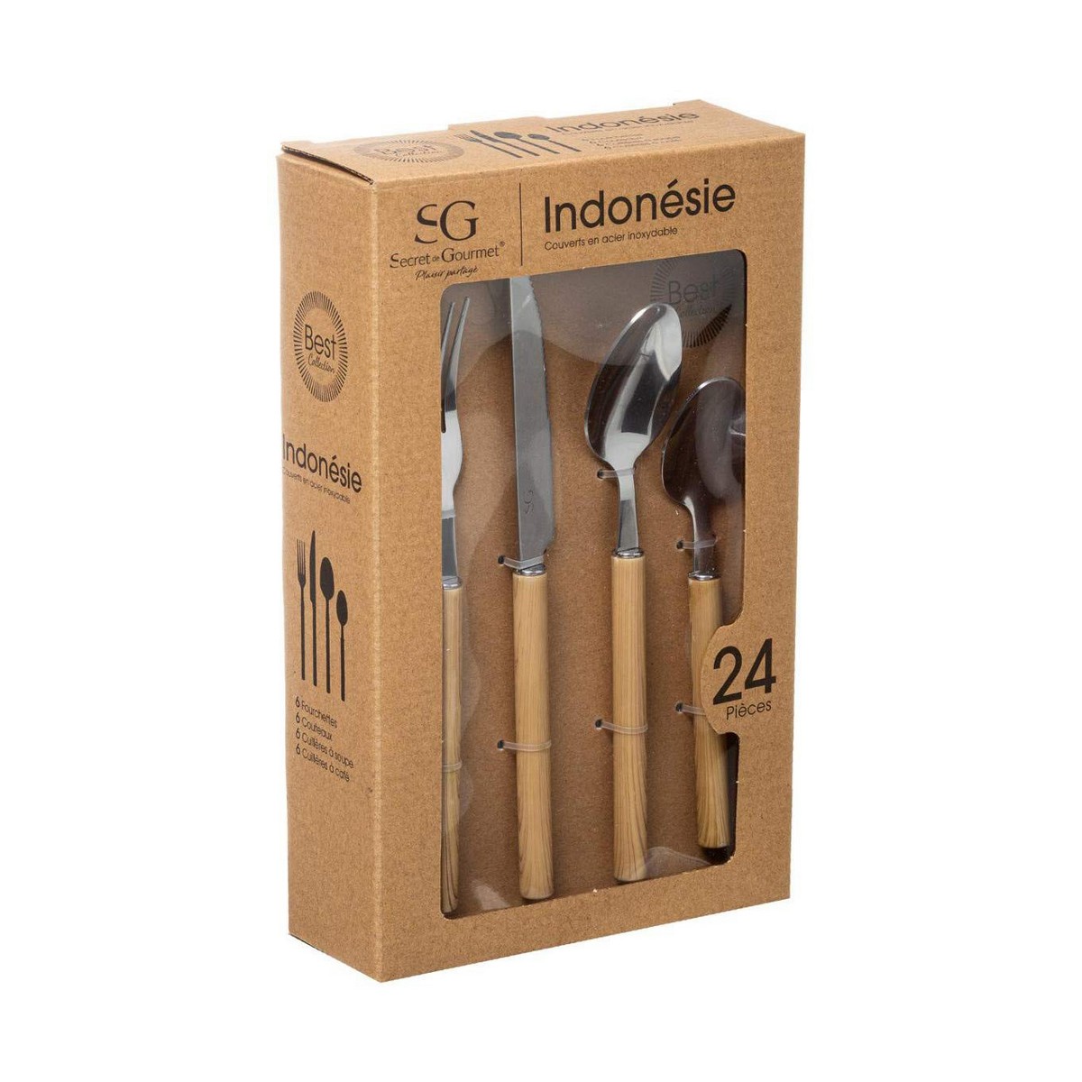 Posate 5five Indonesia (24 Pezzi) - Immagine 3