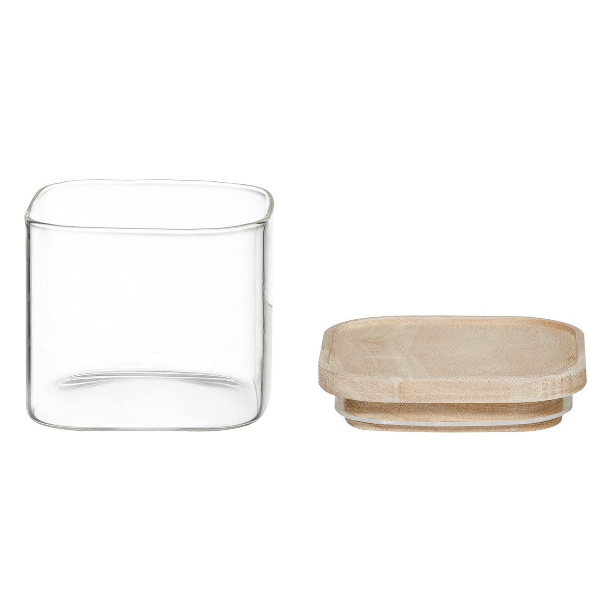 Set di 4 Barattoli Secret de Gourmet Cucina Impilabile Vetro - Immagine 4
