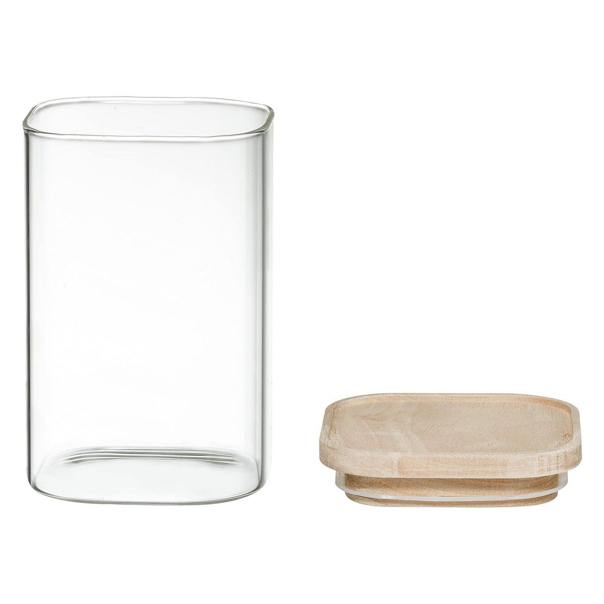 Set di 4 Barattoli Secret de Gourmet Cucina Impilabile Vetro - Immagine 5