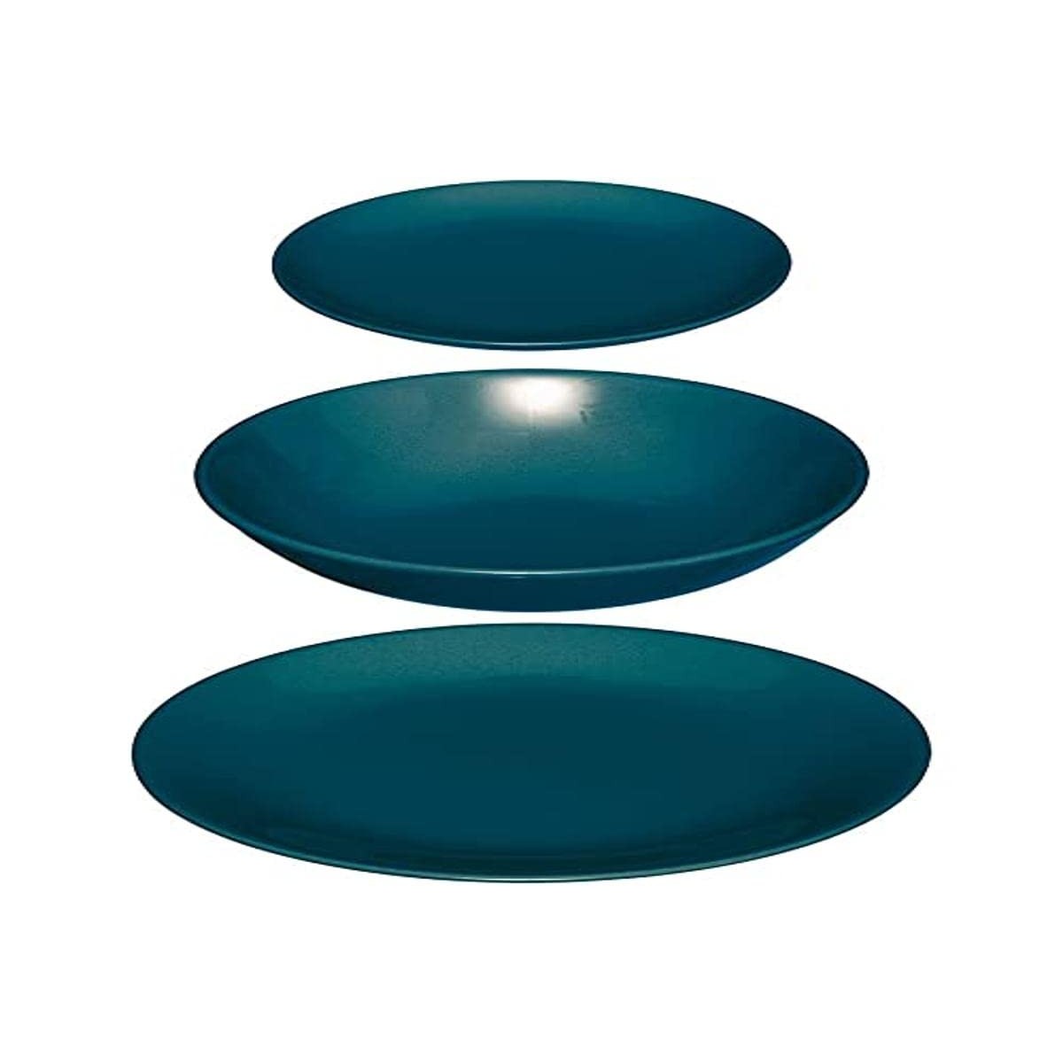 Servizio di Piatti Secret de Gourmet Azzurro Ceramica 18 Pezzi