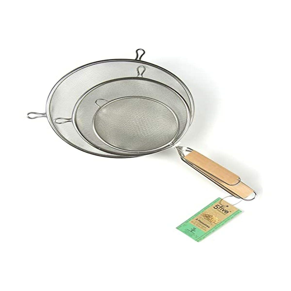 Set di Colini Secret de Gourmet Legno Acciaio inossidabile (3 Pezzi) - Immagine 2