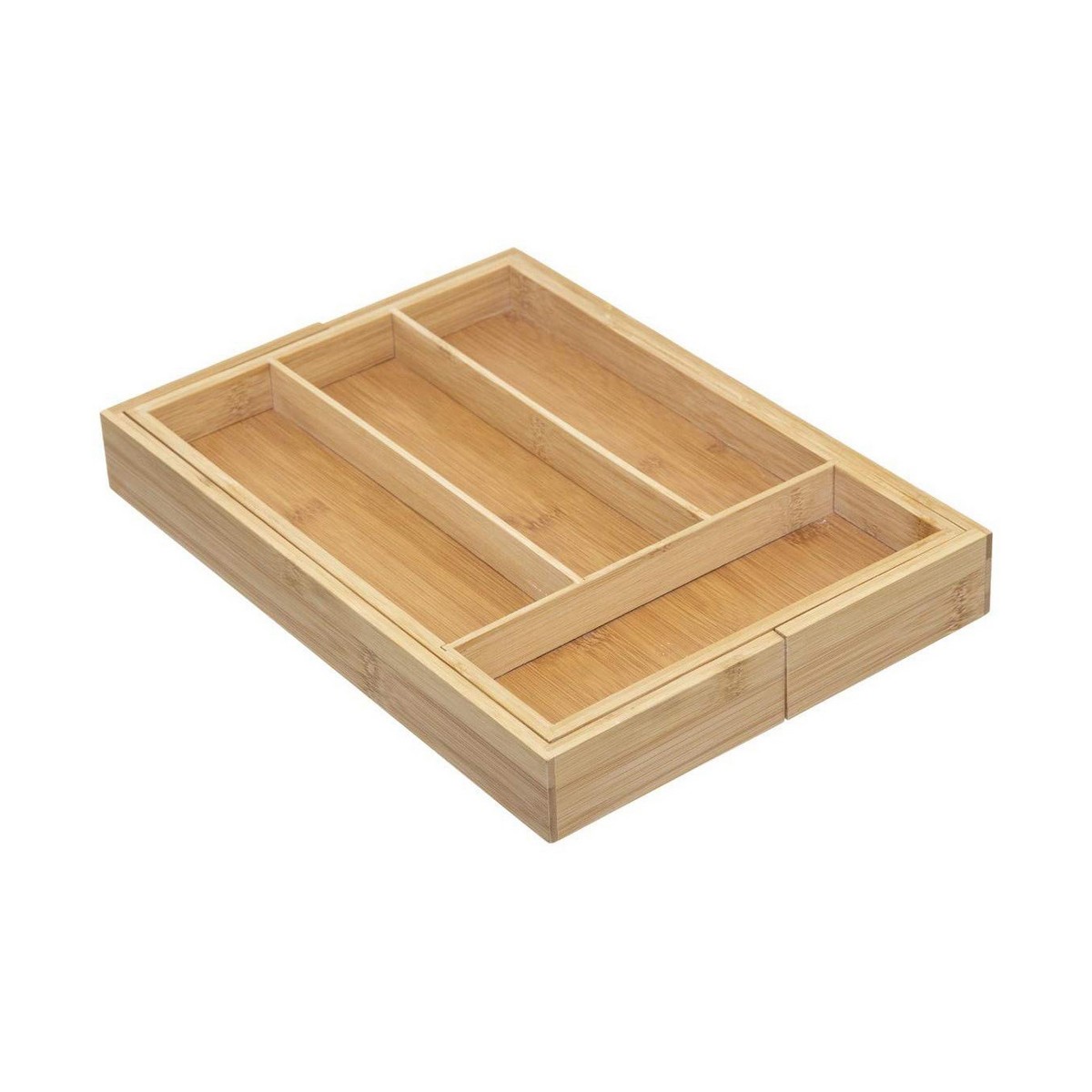 Vassoio Portaposate 5five Simply Smart Marrone Naturale Legno Bambù 34 x 25 x 4,5 cm - Immagine 2
