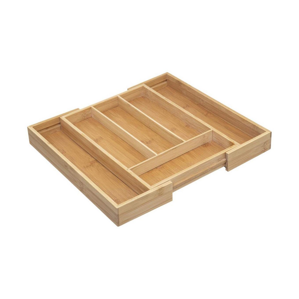 Vassoio Portaposate 5five Simply Smart Marrone Naturale Legno Bambù 34 x 25 x 4,5 cm - Immagine 3