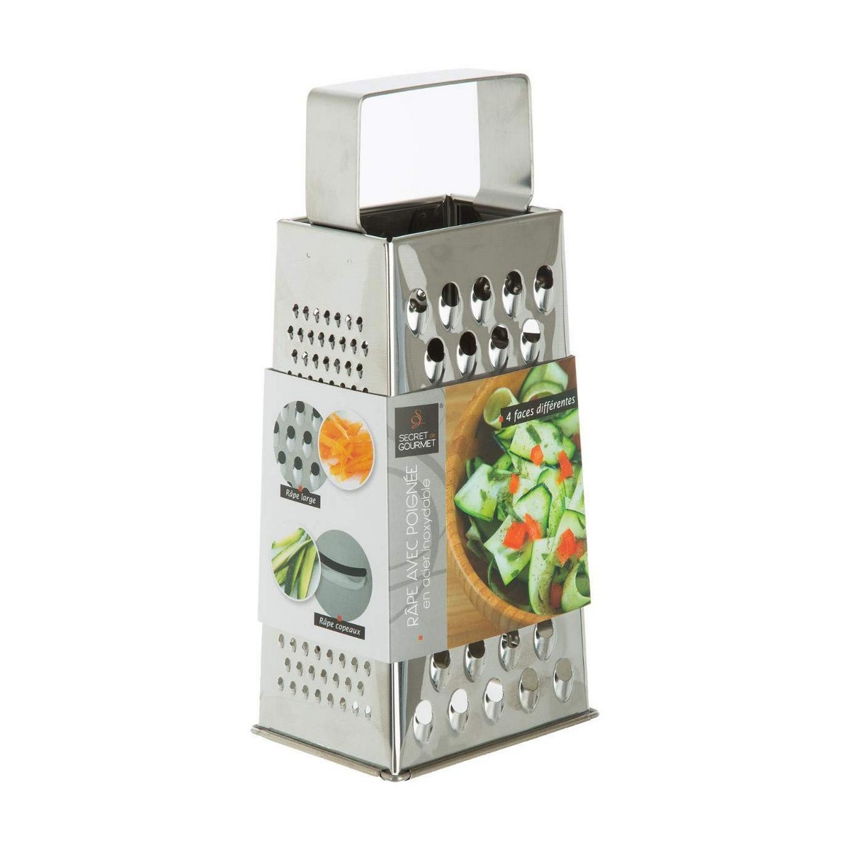Grattugia 4 facce Acciaio inossidabile (24 x 11 x 7,5 cm) - Immagine 2