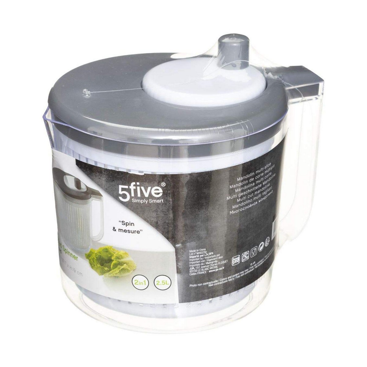 Centrifuga per Insalata 5five Simply Smart 21 x 19 x 17 cm - Immagine 4