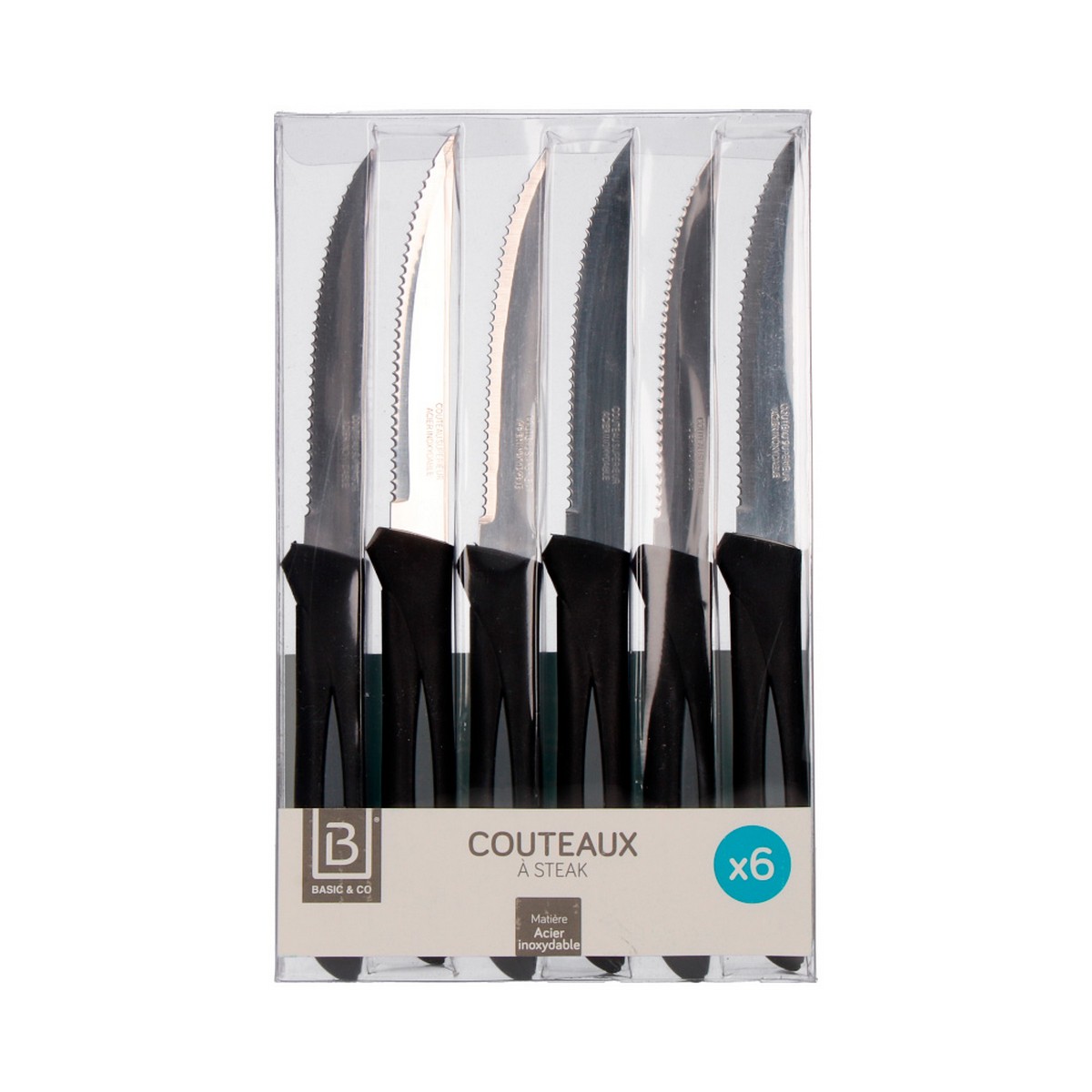 Set di Coltelli per Carne 2 Unità 21 cm 6 Pezzi - Immagine 3