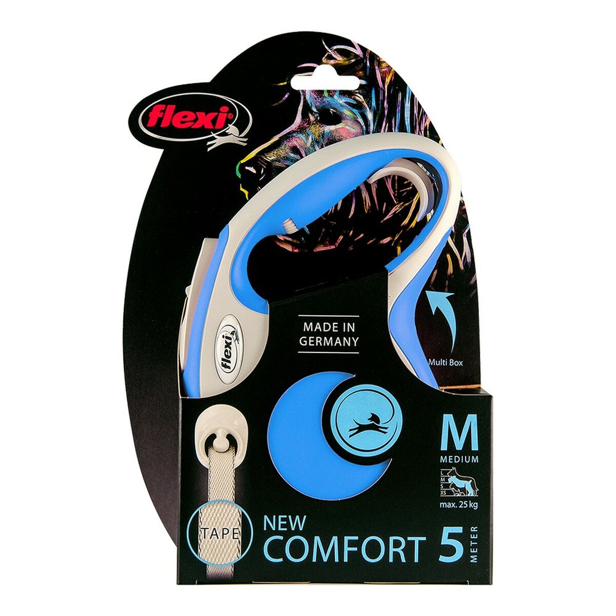Guinzaglio per Cani Flexi NEW COMFORT Azzurro Taglia XS - Immagine 2