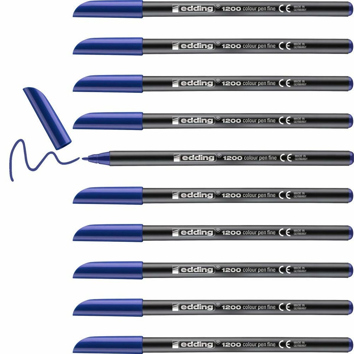 Pennarelli Edding 1200 Azzurro (10 Unità) - Immagine 2