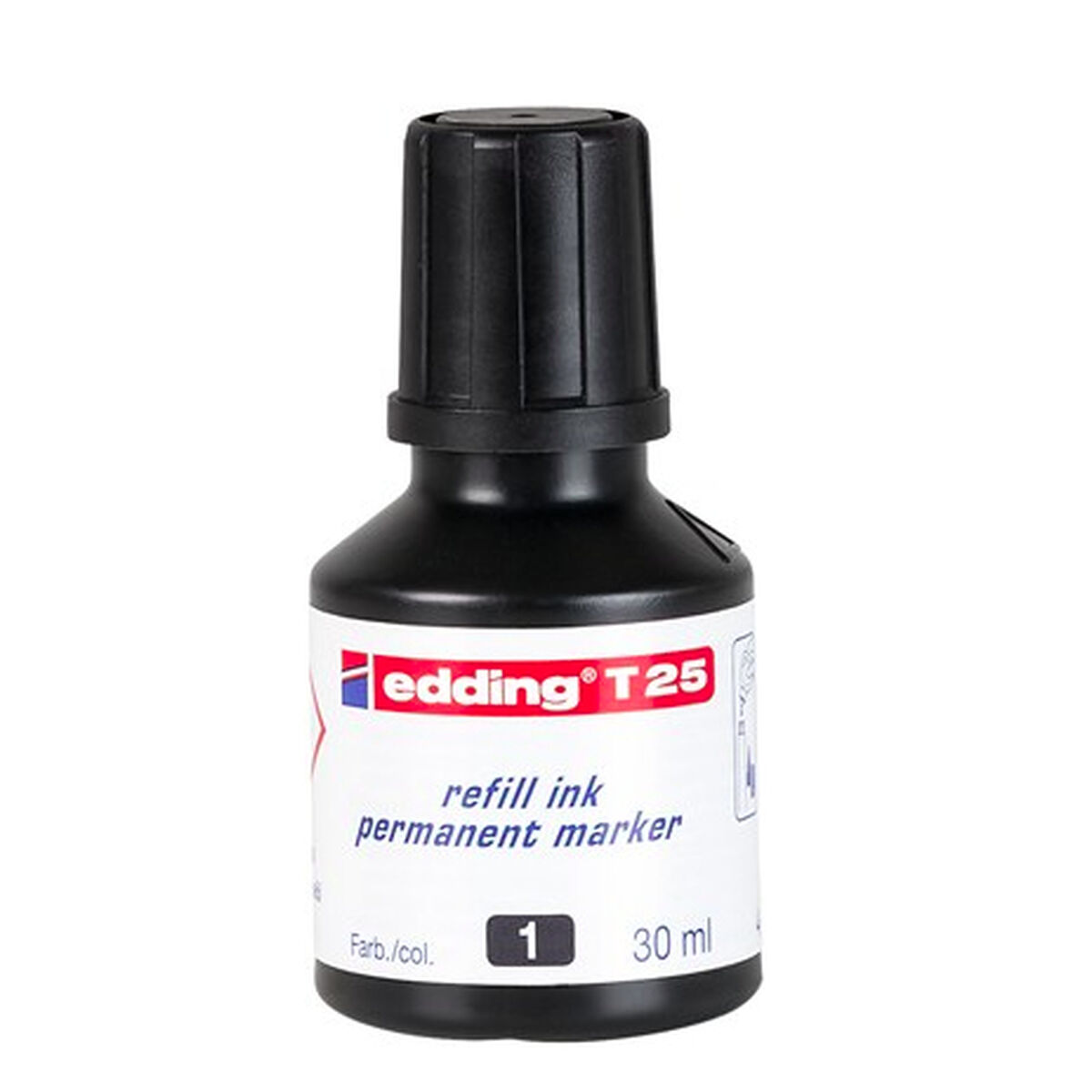 Ricarica inchiostro Edding T25 Permanente Nero 30 ml (10 Unità) - Immagine 2