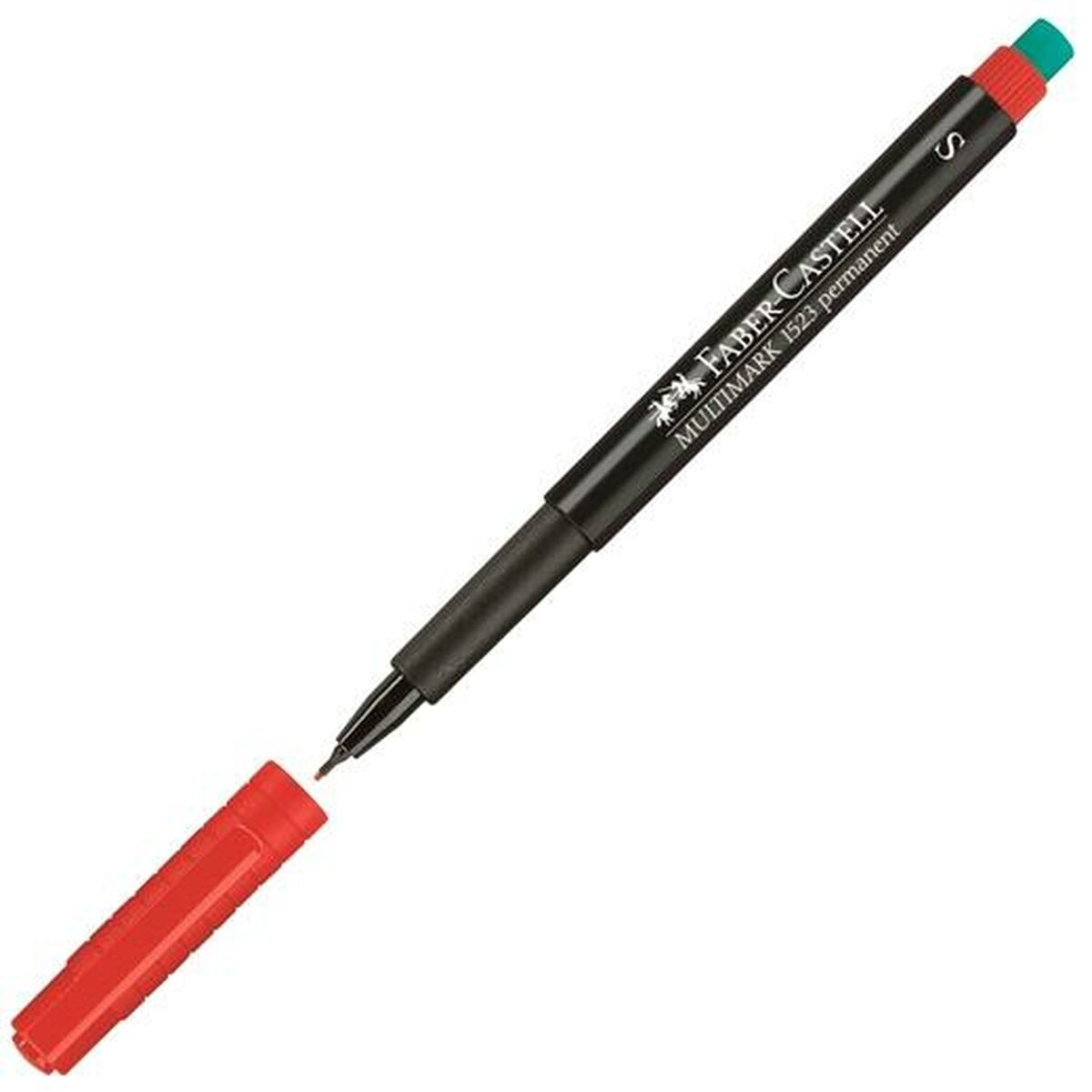 Marcatore permanente Faber-Castell Multimark 1523 M Rosso (10 Unità) - Immagine 2