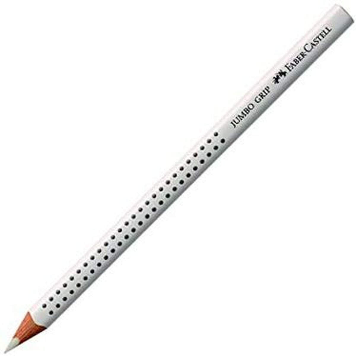 Matite colorate Faber-Castell Jumbo Grip Bianco (12 Unità) - Immagine 2