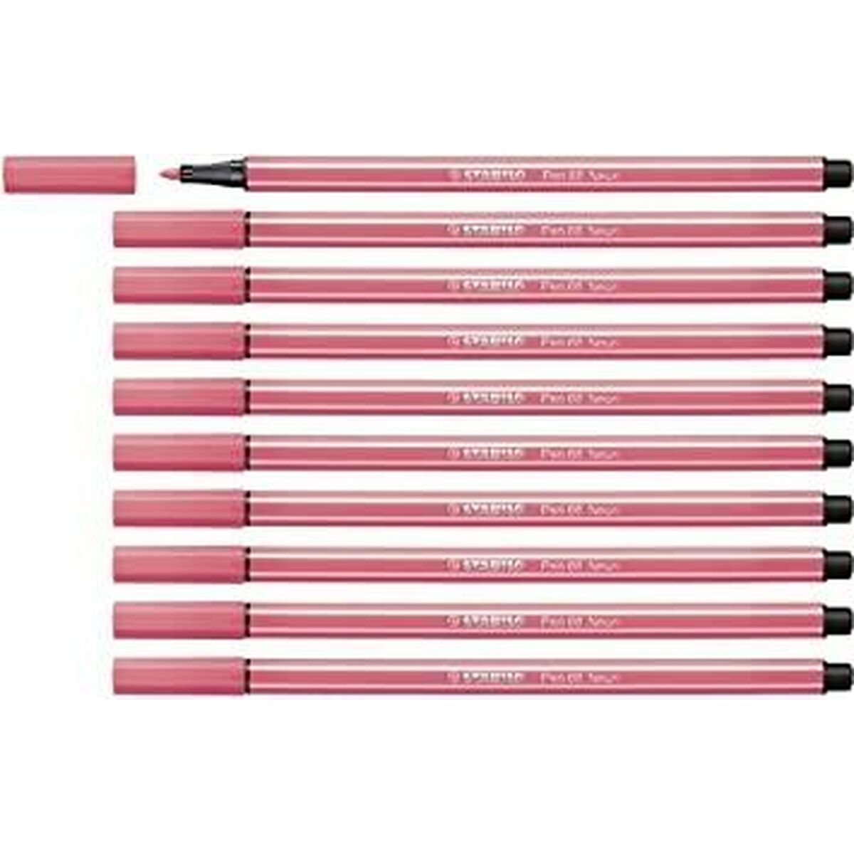 Pennarelli Stabilo Pen 68 Fluor Fluorescente Rosso (10 Pezzi)