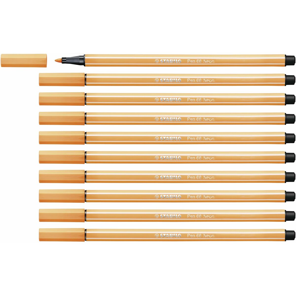 Pennarelli Stabilo Pen 68 Fluorescente Arancio (10 Pezzi)