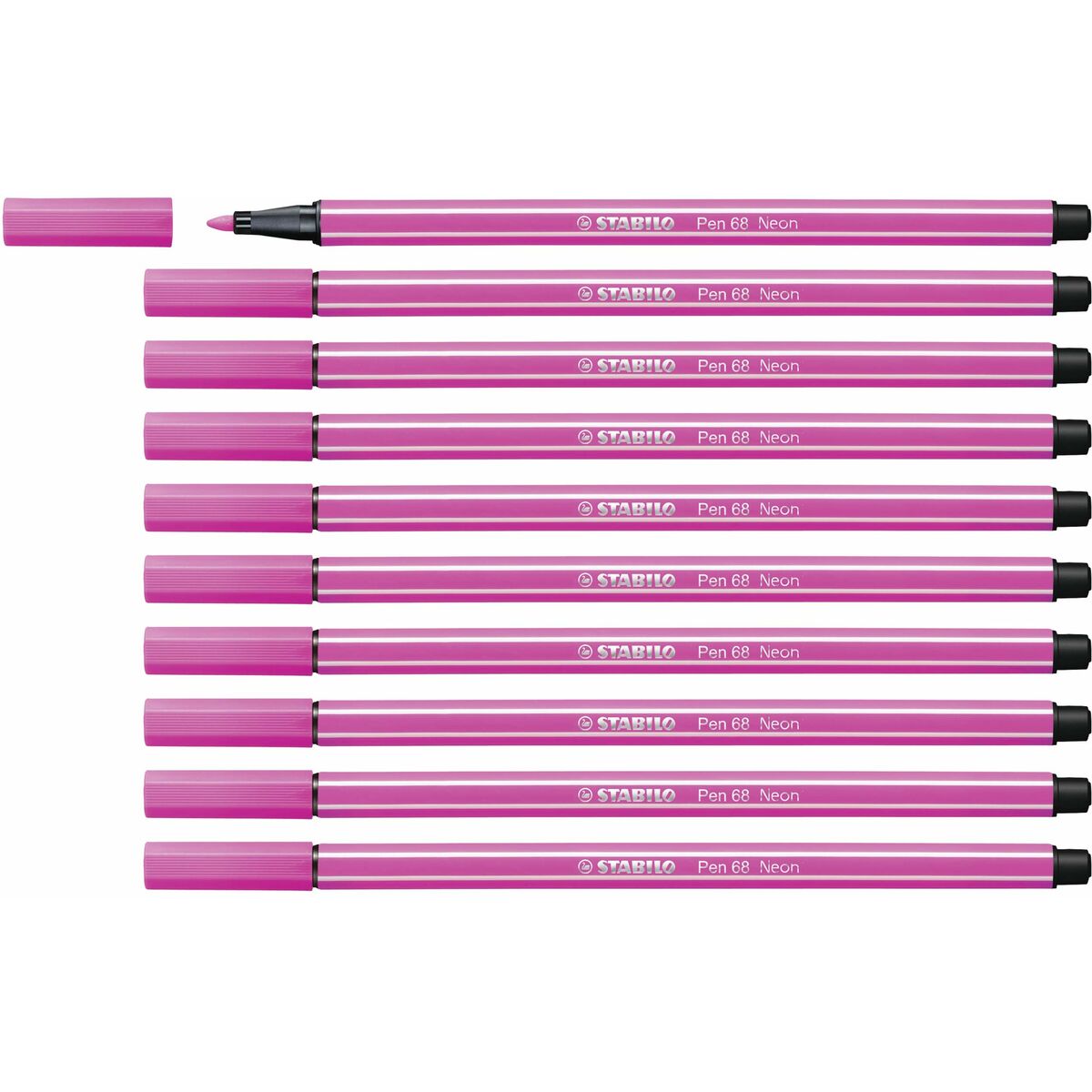 Pennarelli Stabilo Pen 68 Fluorescente Rosa (10 Pezzi)
