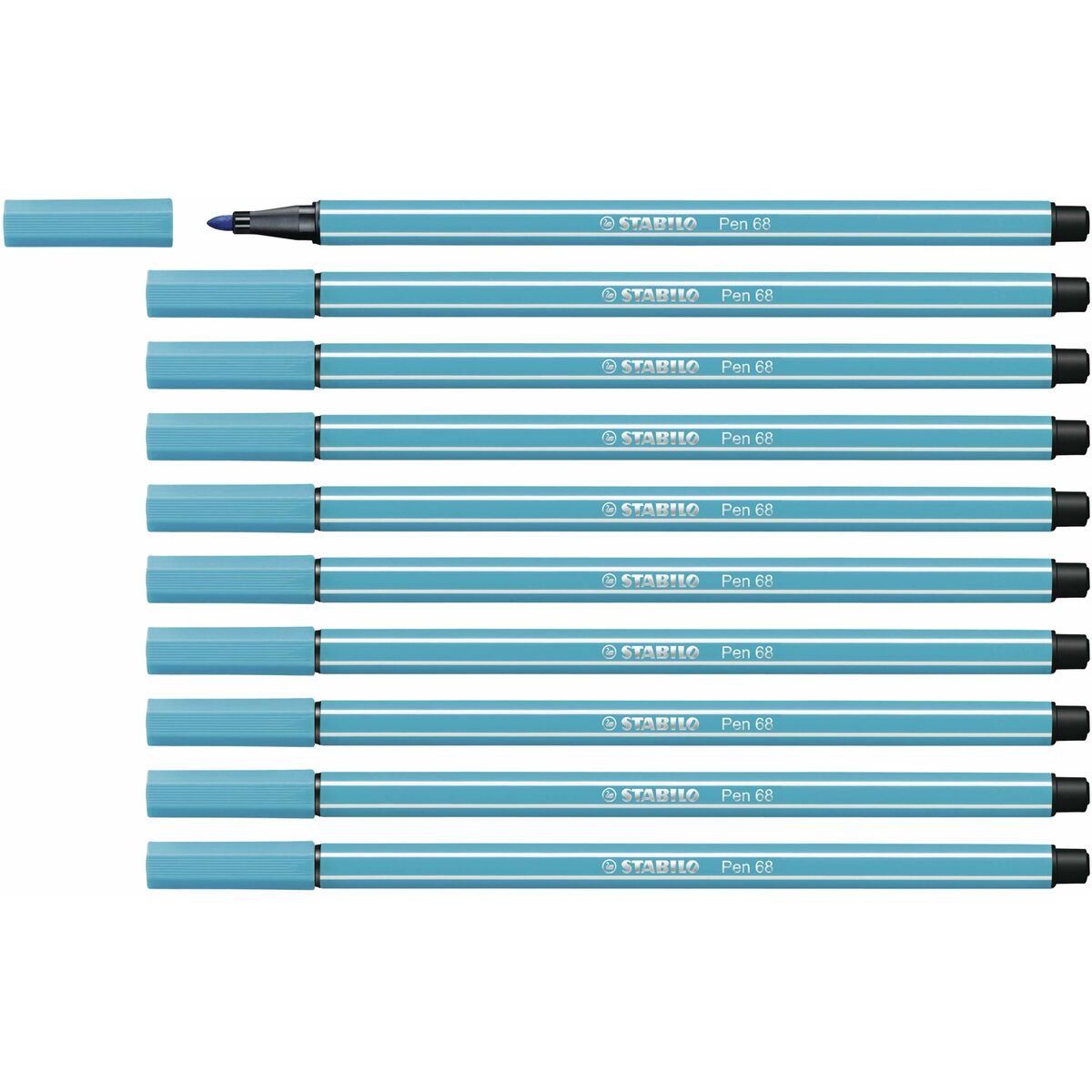 Pennarelli Stabilo Pen 68 Blu cobalto (10 Pezzi)