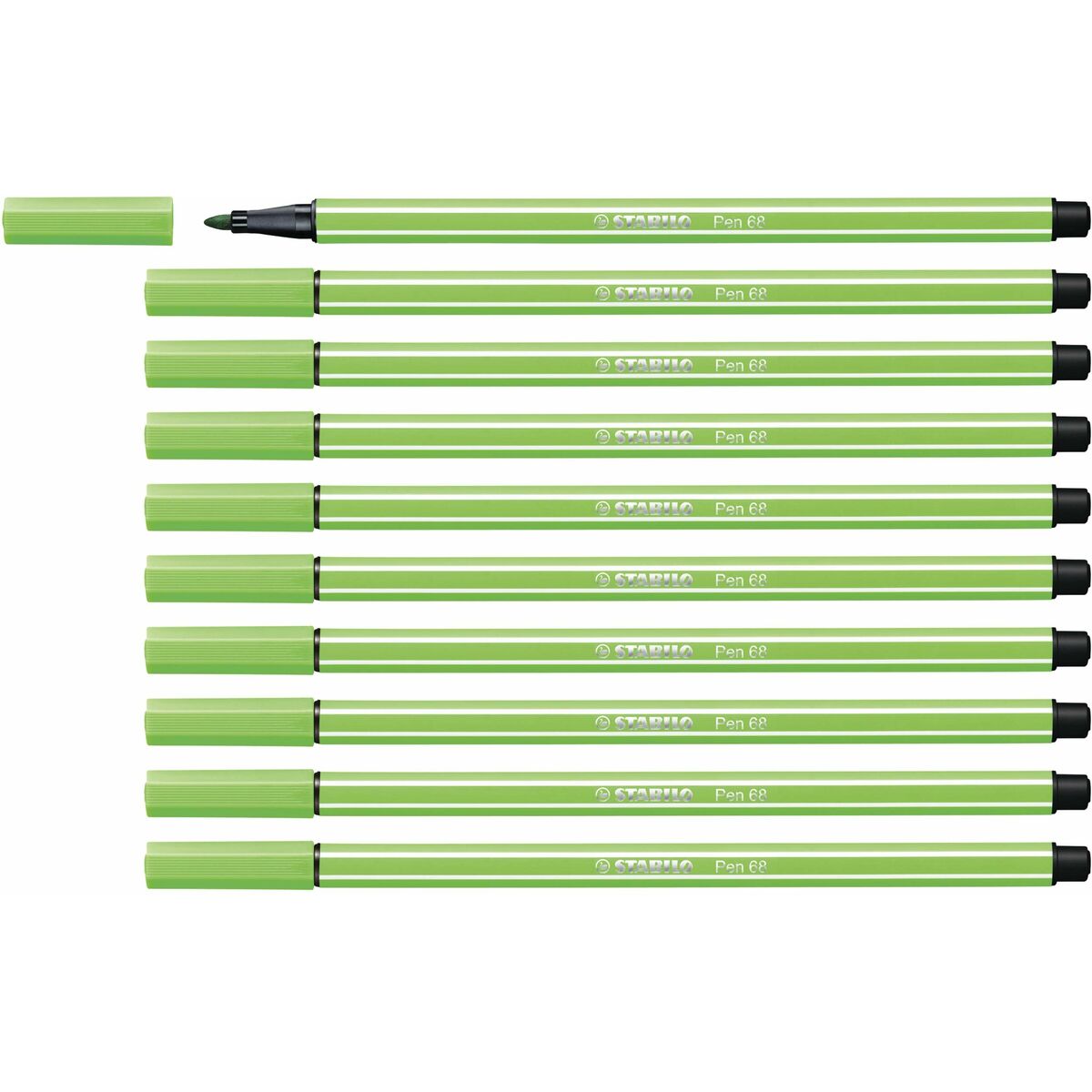 Pennarelli Stabilo Pen 68 Verde (10 Pezzi)