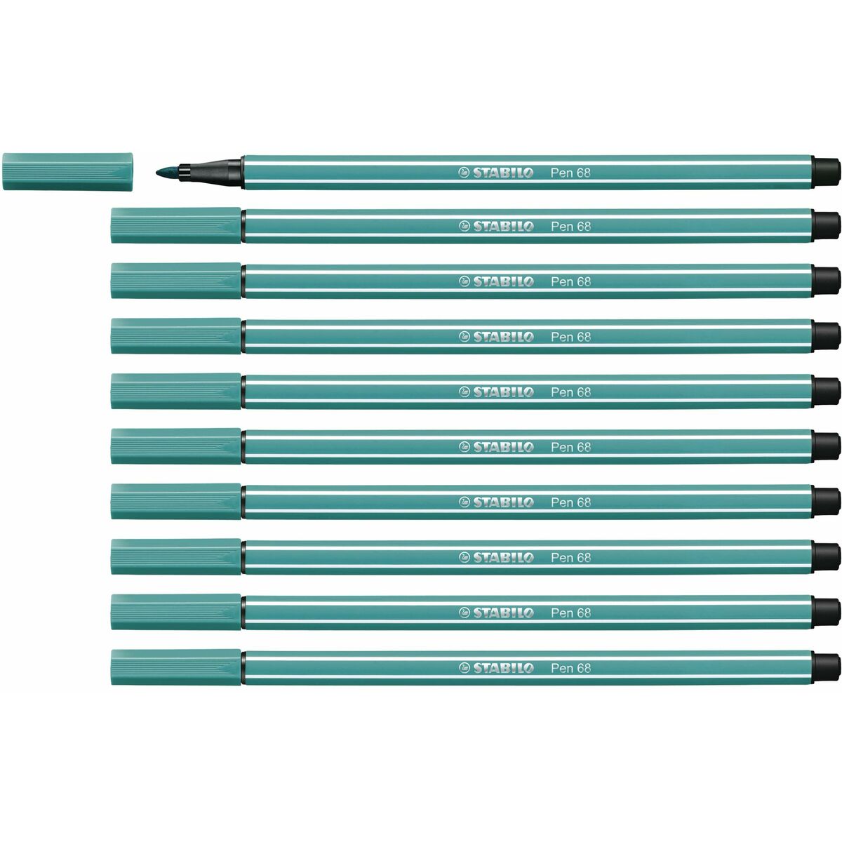 Pennarelli Stabilo Pen 68 Turchese (10 Pezzi)