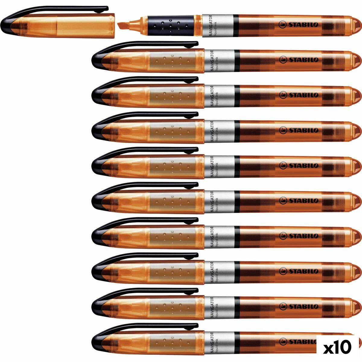 Evidenziatore Stabilo Navigator Arancio 10 Pezzi (1 Unità) - Immagine 2