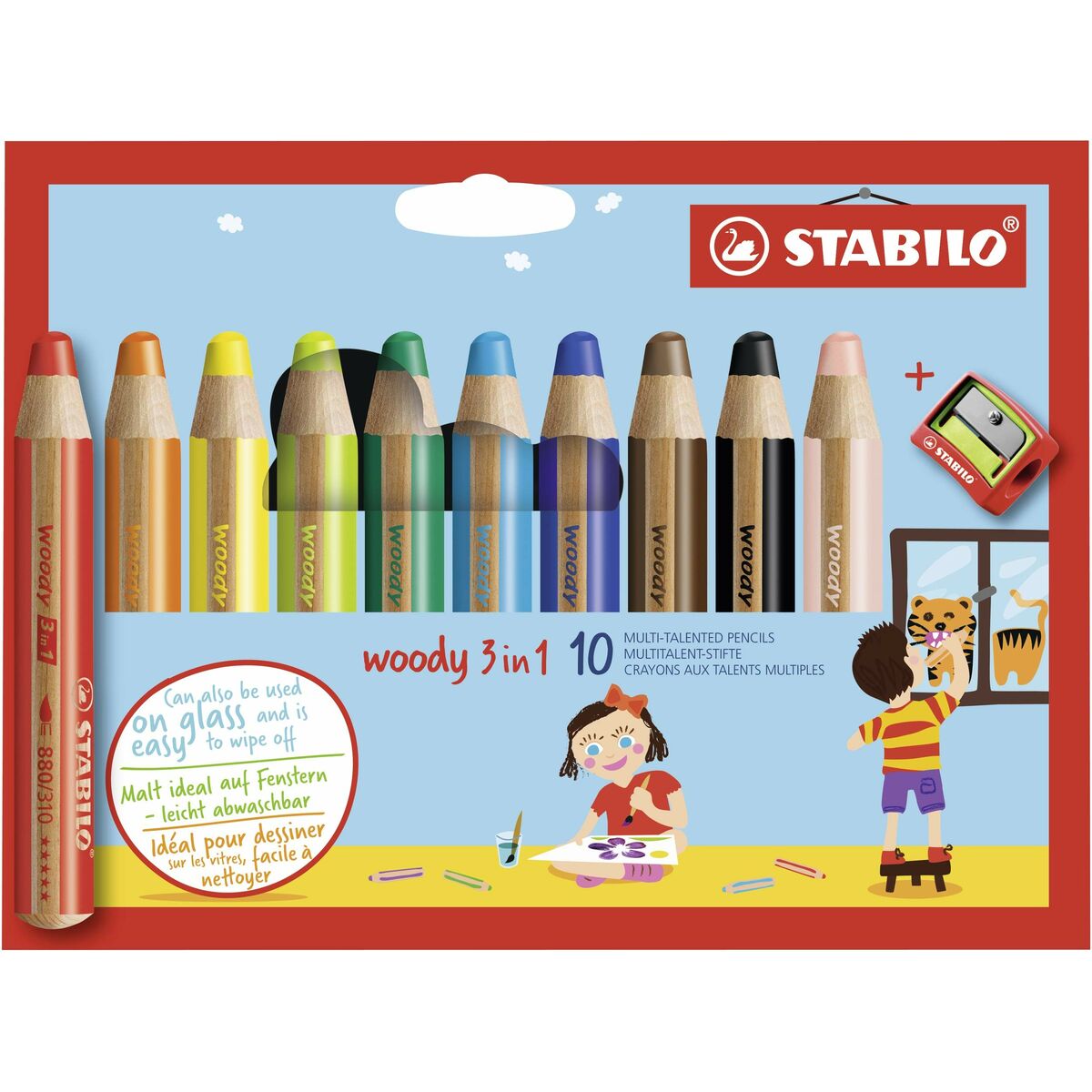 Matite colorate Stabilo Woody 3 in 1 Multicolore
