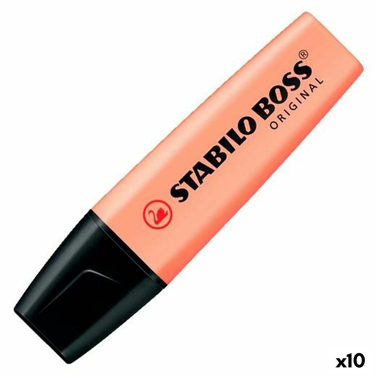 Evidenziatore Stabilo Pesca Torta (10 Unità)