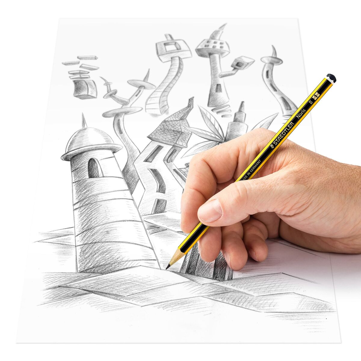 Matita Staedtler Noris 120-1 Esagonale B (12 Unità) - Immagine 5