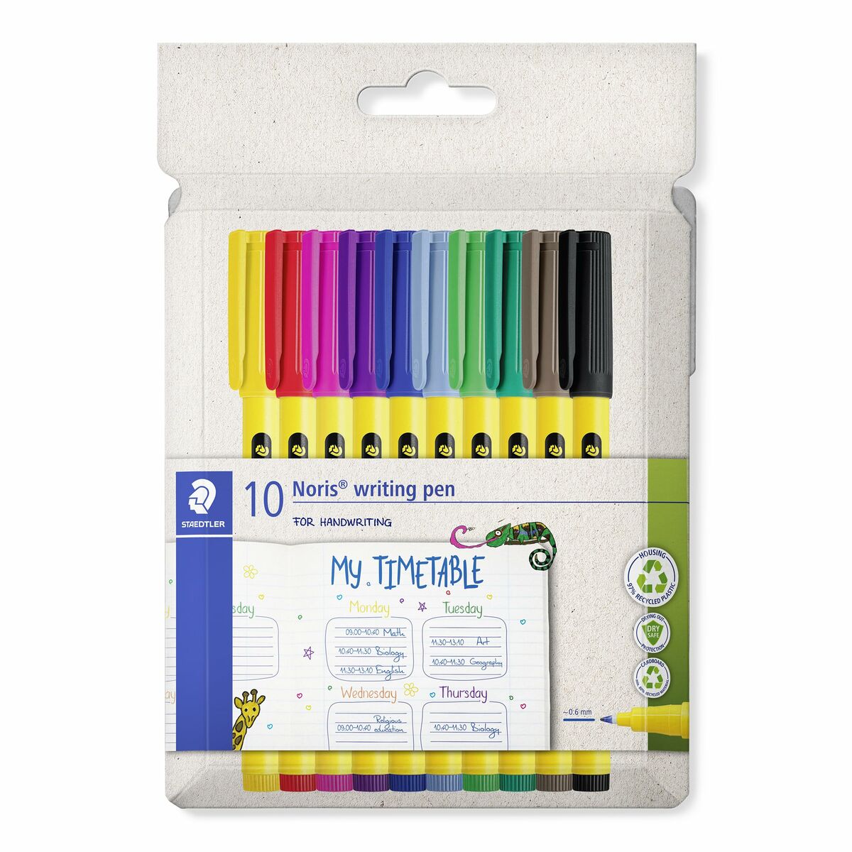 Pennarelli Staedtler Giallo Multicolore (10 Unità) - Immagine 4