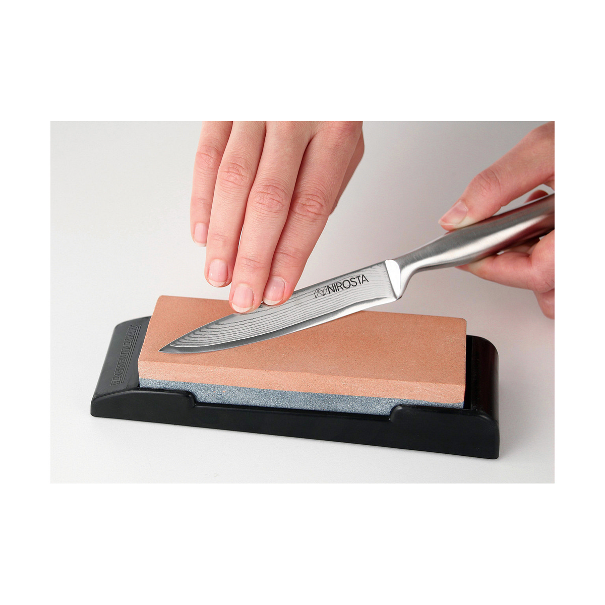 Affilacoltelli Nirosta Acciaio inossidabile 19 x 6 cm - Immagine 3
