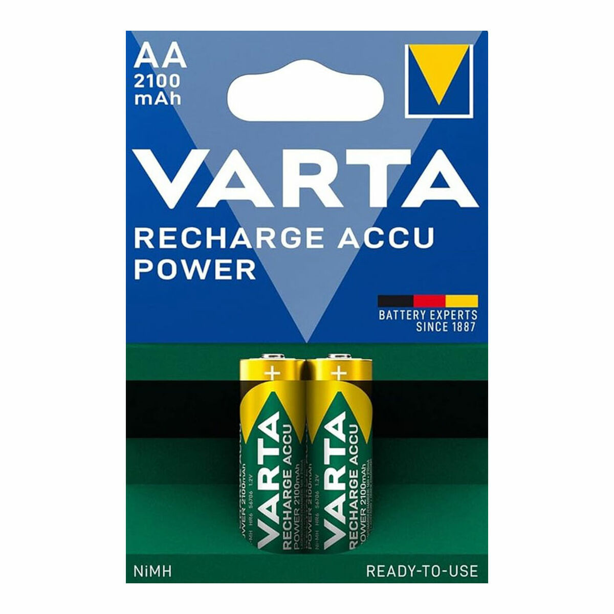 Batterie Varta LONGLIFE Ni-MH AA 2100 mAh 1,2 V 1,2 V (2 Unità)