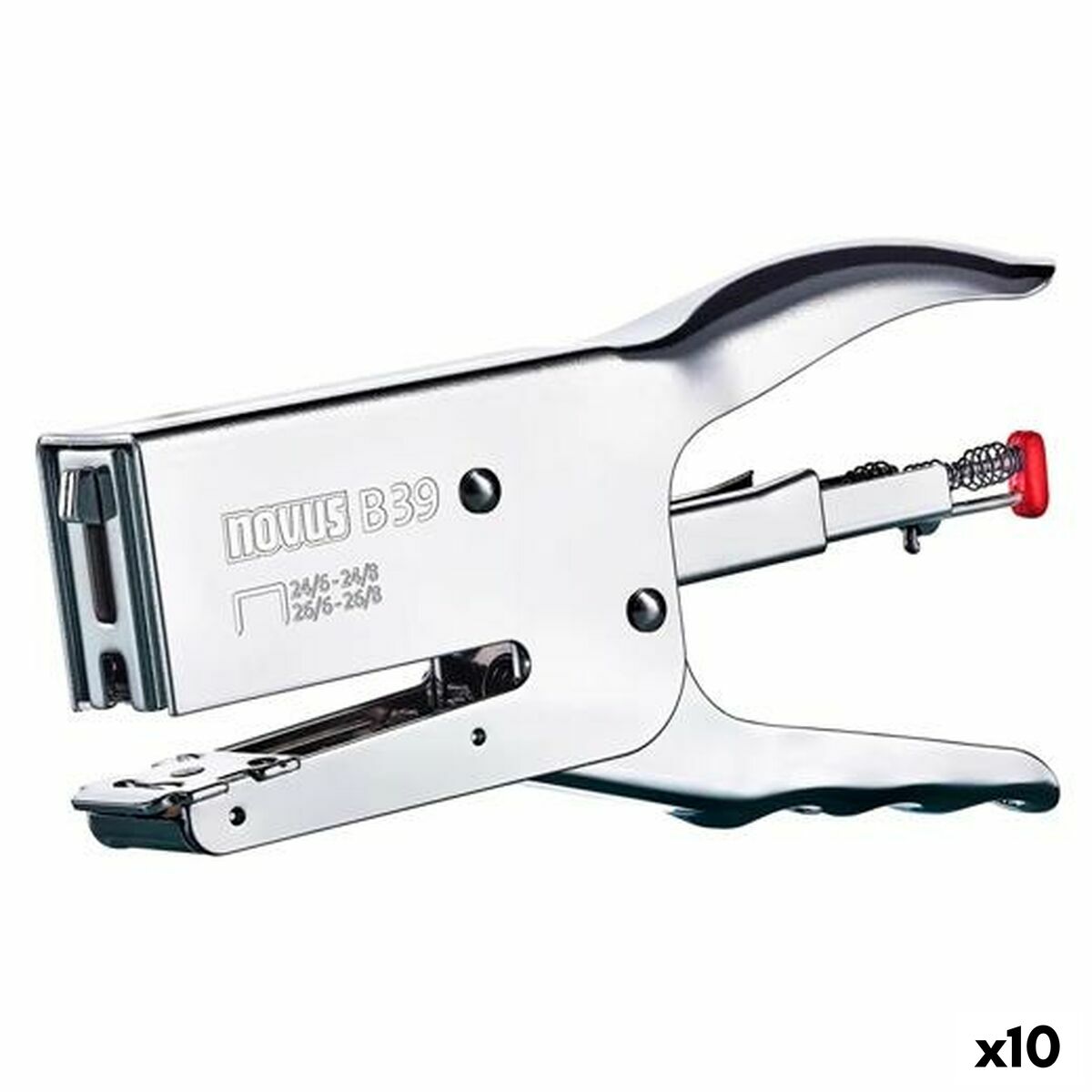 Cucitrice Novus B 39 Argentato (10 Unità)