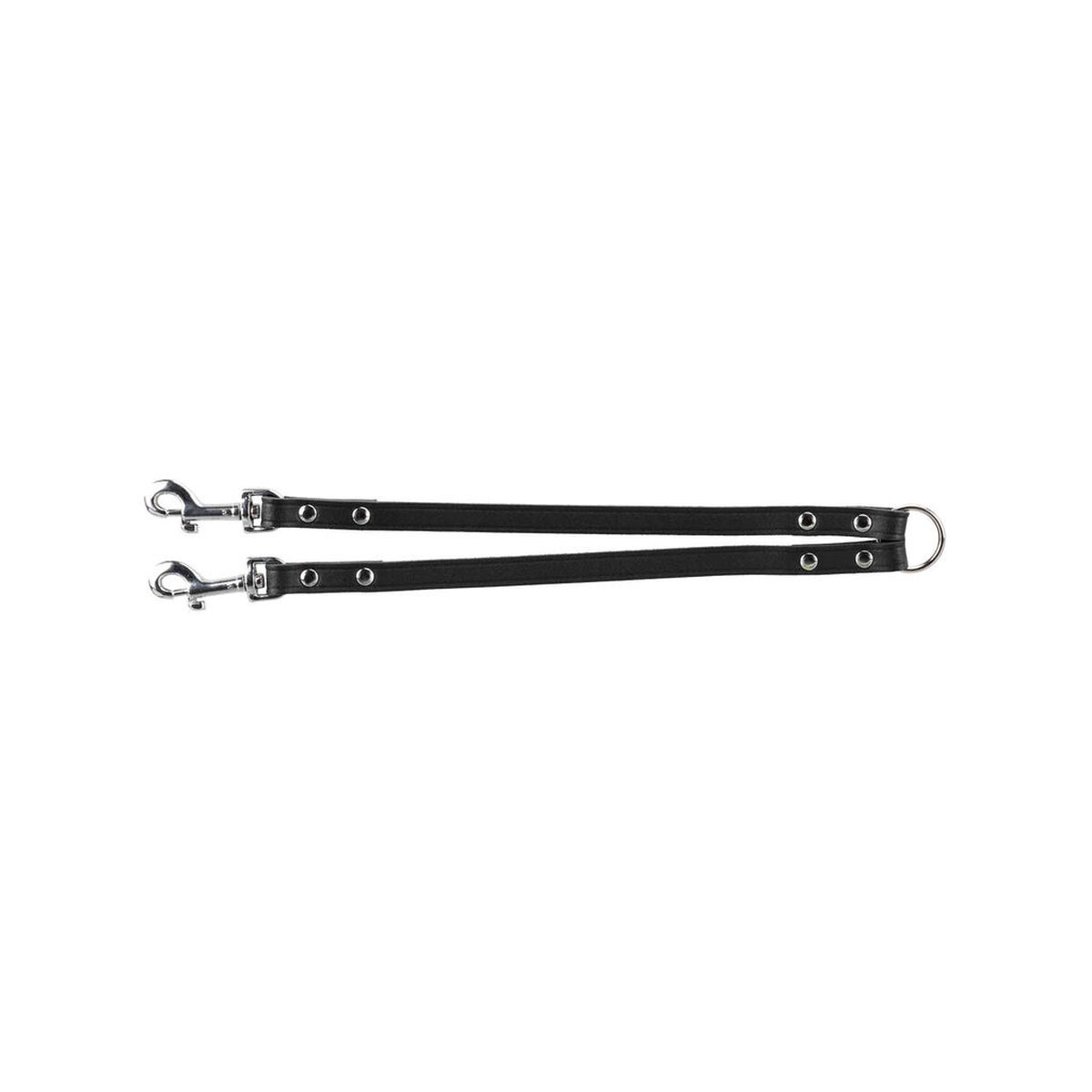 Gancio Guinzaglio 2 Cani Trixie Nero 35 cm M/L