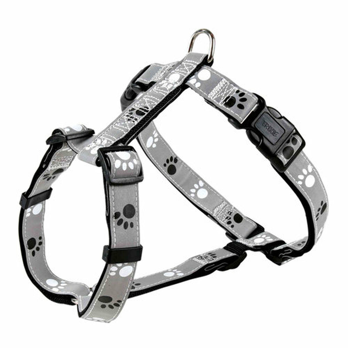 Imbracatura per Cani Trixie Silver Reflect Nero Grigio XS/S - Immagine 2