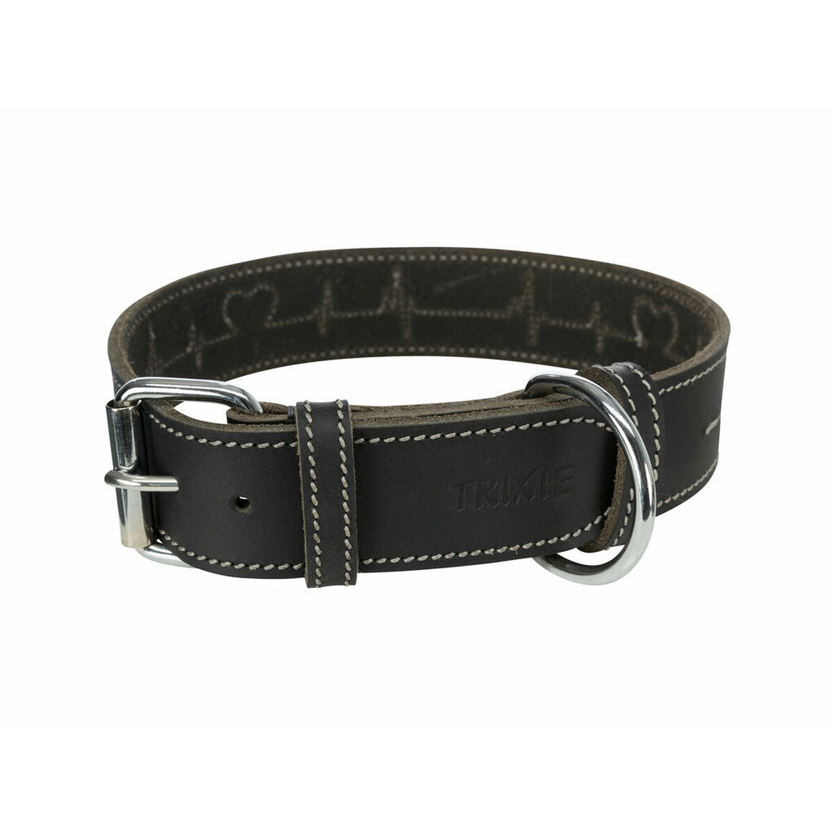 Collare per Cani Trixie Heartbeat Nero 38-47 cm