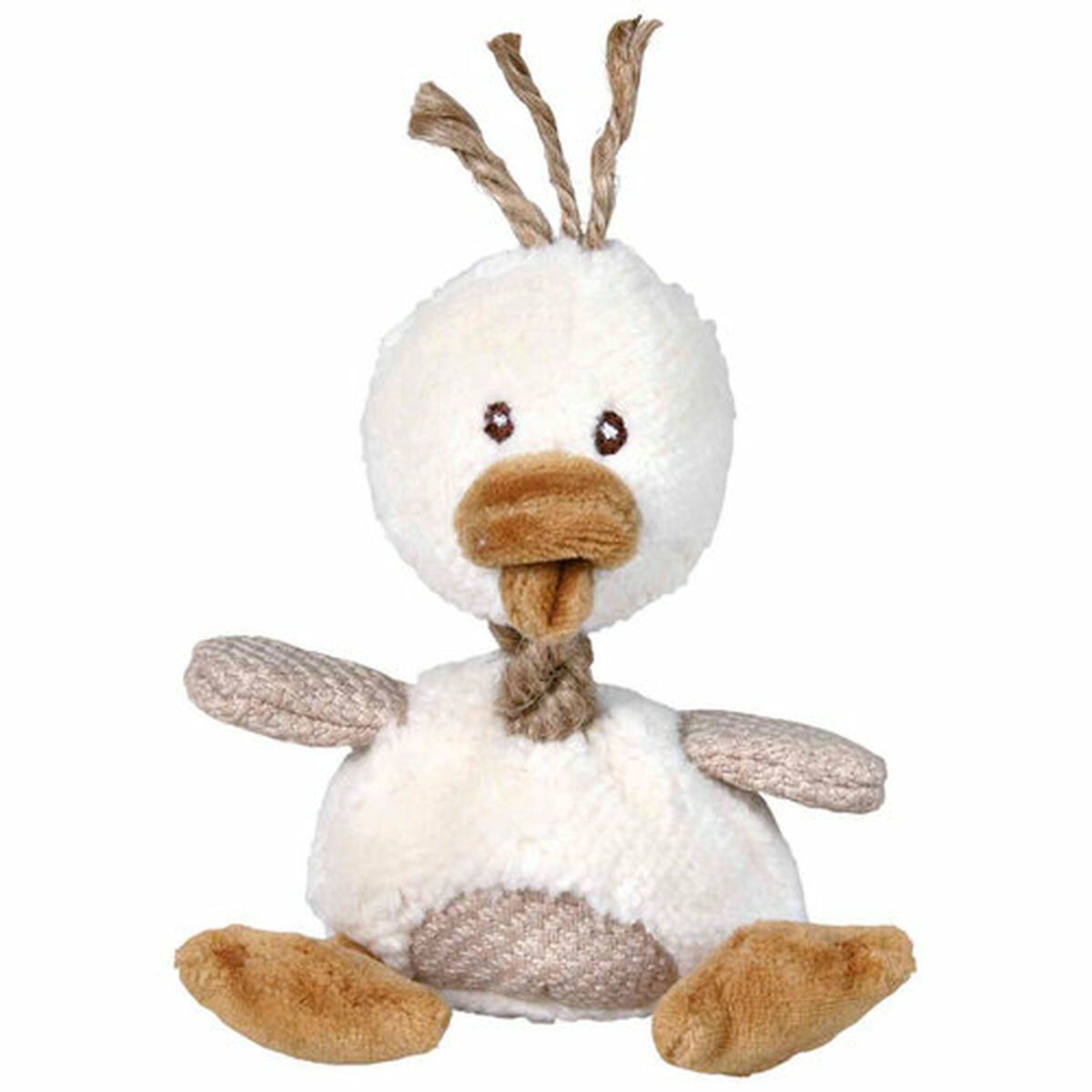 Peluche per cani Trixie Poliestere Stoffa Cotone Anatra 15 cm - Immagine 2