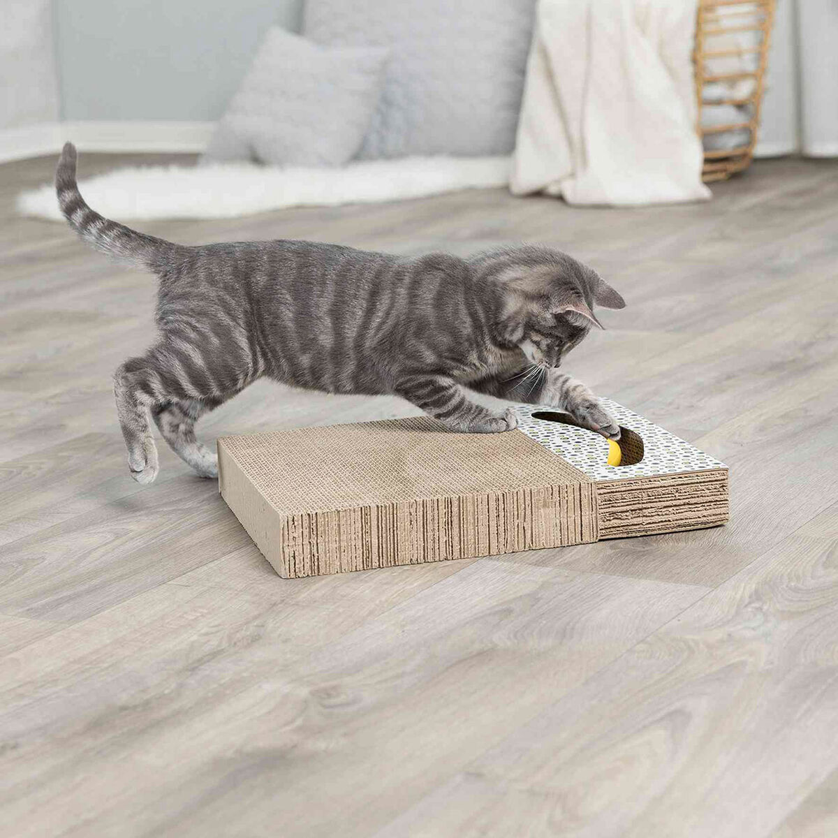 Tiragraffi per Gatti Trixie Bianco Plastica 38 × 30 cm - Immagine 2